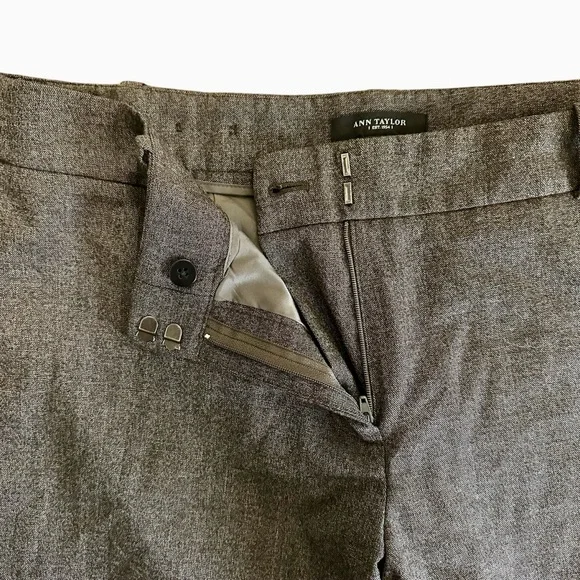 Ann Taylor brown virgin wool blend trouser pants Size 12 - Picture 7 of 13